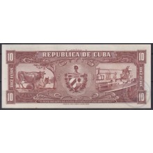 1960-BK-270 CUBA 10$ UNC 1961 SIGNED ERNESTO CHE GUEVARA. LA DEMAJAGUA.