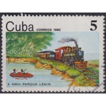 1983.122 CUBA 1977 TREN DEL PARQUE LENIN USADO RAILROAD RAILWAYS