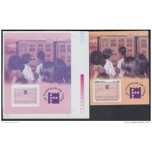 2008.138 CUBA MNH 2008 IMPERFORATED PROOF WITHOUT COLOR SPECIAL SHEET. EXPO NACIONAL. PHILATELIC NATIONAL EXPO. SIN COLO