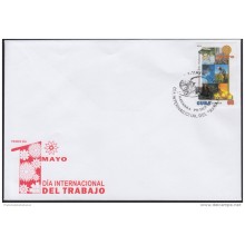 2014-FDC-10  CUBA FDC 2014. DIA INTERNACIONAL DEL TRABAJO.