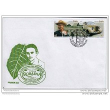 2012-FDC-19 CUBA FDC 2012 COMPLETE SET SE-TENAM TOBACCO ALEJANDRO ROBAINA OLD CAR