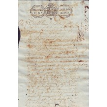 PS-1830-2. CUBA PAPEL SELLADO 1830-1831 SELLO 2do