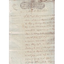PS-1830-3. CUBA PAPEL SELLADO 1830-1831 SELLO POBRES