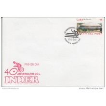 2001-FDC-2 CUBA 2001 FDC  40 ANIVERSARIO DEL INDER. DEPORTES. SPORT.