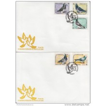 2001-FDC-20 CUBA 2001 FDC  IV CONGRESO DE LA FEDERACION COLOMBOFILA DE CUBA. PALOMAS. PIGEON.