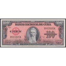 1959-BK-77 CUBA 100$ 1959 UNC FCO VICENTE AGUILERA BANCO NACIONAL