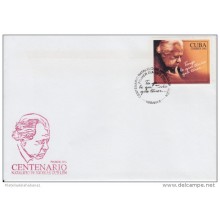 2002-FDC-11 CUBA 2002 FDC. CENTENARIO DEL NATALICIO DE NICOLAS GUILLEN. ESCRITOR, WRITER.
