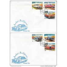 2002-FDC-16 CUBA 2002 FDC . AUTOS ANTIGUOS, ANTIQUE CARS.