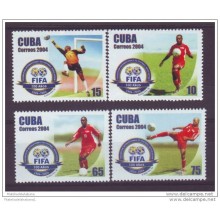 2004.102 CUBA 2004 FIFA SOCCER FUTBOL 100 ANIV COMPLETE SET MNH
