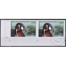 2018.200 CUBA MNH 2018 IMPERFORATED PROOF 10c BIRD ENDANGERED AVES PAJAROS DUCK.