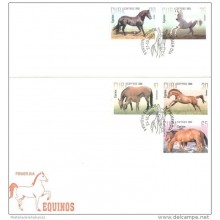 2005-FDC-27 CUBA 2005 FDC. CABALLOS, EQUINOS, ANIMALES. HORSES, ANIMALS.