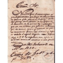 BE757 CUBA SPAIN 1854 SIGNED CAPTAIN GENERAL CONDE DE LA PEZUELA VACCINE.
