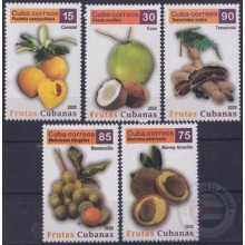 2020.17 CUBA MNH 2020 FRUTAS CUBANAS FRUITS COCONUT MAMEY CANISTEL TAMARINDO.