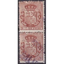 1894-123 CUBA SPAIN ESPAÑA 1894 5c TELEGRAPH TELEGRAFOS MUESTRA PROOF.