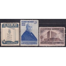 1957-430 CUBA REPUBLICA MNH 1957 NATIONAL LIBRARY BIBLIOTECA NACIONAL DOMINGO FIGUEROLA CANEDA.