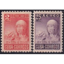 1951-395 CUBA REPUBLICA 1951 ISABEL LA CATOLICA ELIZABEHT THE CATHOLIC.