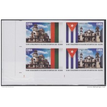 2010.141 CUBA 2010 MNH IMPERFORATED PROOF BLOCK 4. RELATIONSHIP WITHBULGARIA.