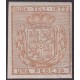 1877-126 CUBA ANTILLAS SPAIN TELEGRAPH TELEGRAFOS 1877 1 pta IMPERFORATED PROOF.