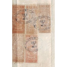 BD8811 CUBA  ESPAÑA SPAIN GIROS REVENUE BANK PAGARE 1875 2 ESC