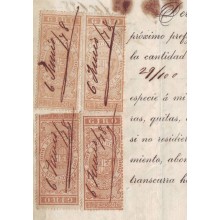 BD8812 CUBA ESPAÑA SPAIN GIROS REVENUE BANK PAGARE 1878 1.50 E