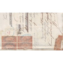 BD8822 CUBA ESPAÑA SPAIN GIROS REVENUE BANK PAGARE 1874 1 ESCU