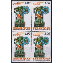 2021.19 CUBA MNH 2021 1 DE MAYO FIRST MAY LABOR DAY. BLOCK 4.