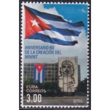 2021.22 CUBA MNH 2021 60 ANIV CREATION OF MININT ERNESTO CHE GUEVARA.