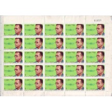 H10 CUBA 1974 2 COMPLETE SHEET MUSIC ORIGINAL GUM. BORDES MANCHADOS