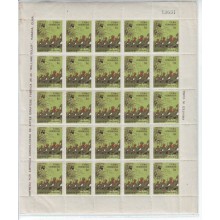 H56 CUBA 1966 VII ANIV REVOLUCION 1c  MNH MANCHAS BORDE