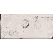 1959-H-37 CUBA 1959 LG-2156 OFFICIAL COVER POSTMARK FORWARDED COVER TO USA.