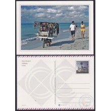 2011-EP-74 CUBA 2011 TOURISM MATANZAS Nº35 PREPAID POSTAL STATIONERY UNUSED VARADERO BEACH.