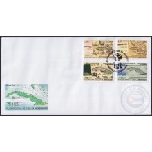 2021-FDC-18 CUBA 2021 FDC X ANIV ATLAS NACIONAL. CUBAN MAP.