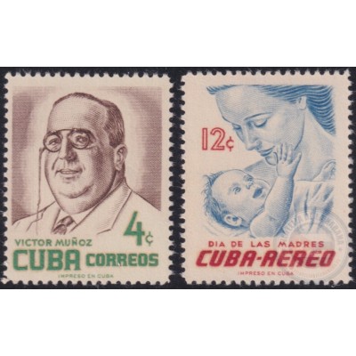 1956-438 CUBA REPUBLICA 1956 MNH MOTHER DAY DIA DE LAS MADRES.