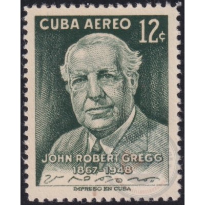 1957-452 CUBA REPUBLICA 1957 MNH TAQUIGRAFIA TAQUIGRAPHY JOHN GREGG.