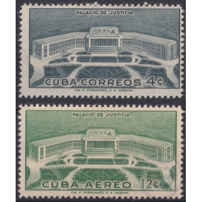 1957-454 CUBA REPUBLICA 1957 MNH PALACIO DE JUSTICIA JUSTICE PALACE.