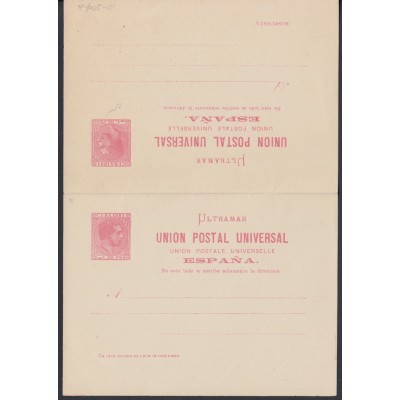 1881-EP-3. ALFONSO XII. EDIF.9.CARTULINA ANTEADA