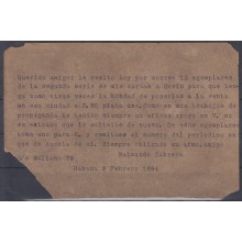 1894-EP-5. UNA DE LAS PRIMERAS MECANOGRAFIADAS EN CUBA