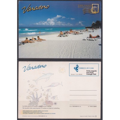 2004-EP-120 CUBA 2004 TOURISM VARADERO BEACH POSTAL STATIONERY UNUSED.
