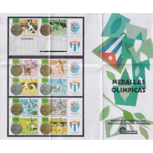 PRP-179 CUBA OFFICIAL ADVERTISING 1996 ATLANTA OLYMPIC GAMES MEDALLS.