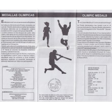 PRP-179 CUBA OFFICIAL ADVERTISING 1996 ATLANTA OLYMPIC GAMES MEDALLS.