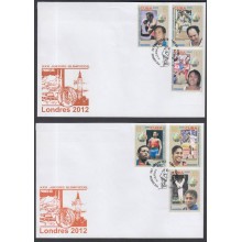 2012-FDC-18 CUBA 2012 FDC. LONDOS OLIMPIC GAMES. JUEGOS OLIMPICOS DE LONDRES