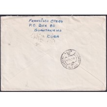 1973-EP-37 CUBA 1973 3c USED POSTAL STATIONERY COVER TRINIDAD GUANTANAMO TO RUSSIA.