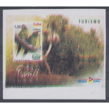 2009.177 CUBA 2008 MNH IMPERFORATED PROOF. DOUBLE ENGRAVING. SPECIAL SHEET. BIRD. AVES. PAJAROS. TURNAT