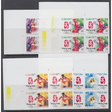 2008.161 CUBA 2008 MNH IMPERFORATED PROOF BLOCK 4. COMPLETE SET. BEIJING OLIMPIC GAMES. OLIMPIADAS CHINA.