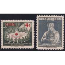 1957-493 CUBA REPUBLICA 1957 MNH BOYS SCOUT LORD BADEM POWELL.