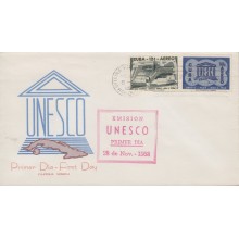 1958-FDC-10 CUBA REPUBLICA. 1958. Ed.775-76. UNESCO. ELMO COVER.