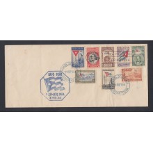 1951-FDC-3 CUBA REPUBLICA. 1951. Ed.445-52. CENTENARIO DE LA BANDERA. FLAG CENTENARIAL. COMPLETE SET. HAVANA CANCEL.