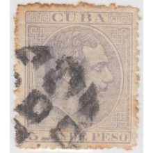 1884-50. CUBA 1884. 5c WITH PARRILLA POSTAL MARK