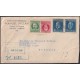 1934-H-27 CUBA REPUBLICA 1934 FINLAY REGISTERED COVER TO HUNGARY.