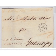 1861-H-13. CUBA ESPAÑA SPAIN. ISABEL II. CORREO OFICIAL. 1861. OFFICIAL MAIL. SOBRE MARCA HABANA TIPO I.